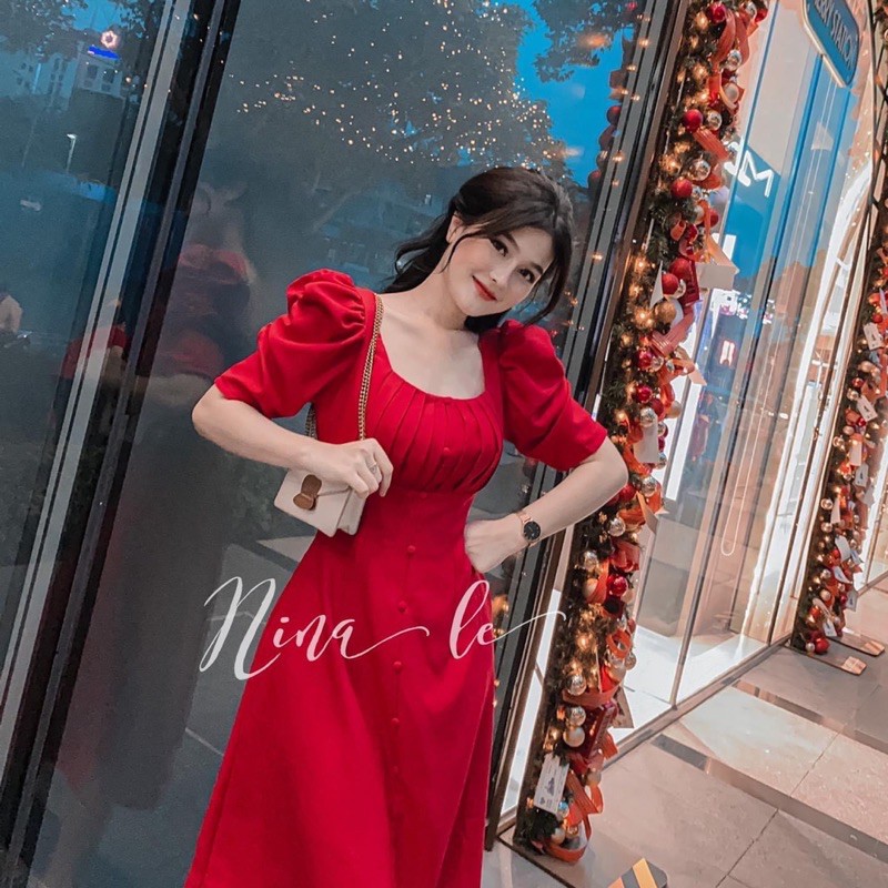 [HCM]Đầm Xếp Ngực Tay Phòng Bigsize 60=>90KG