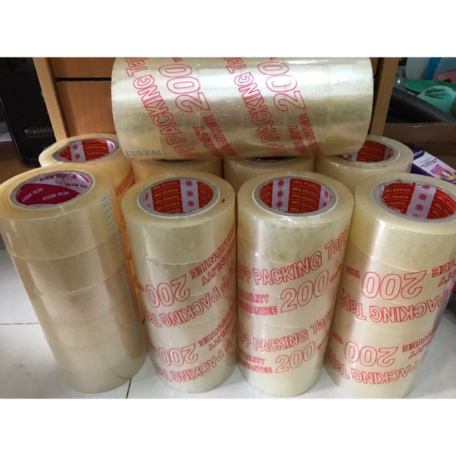 Cuộn Băng Keo Trong Dán Đóng Thùng 200yard