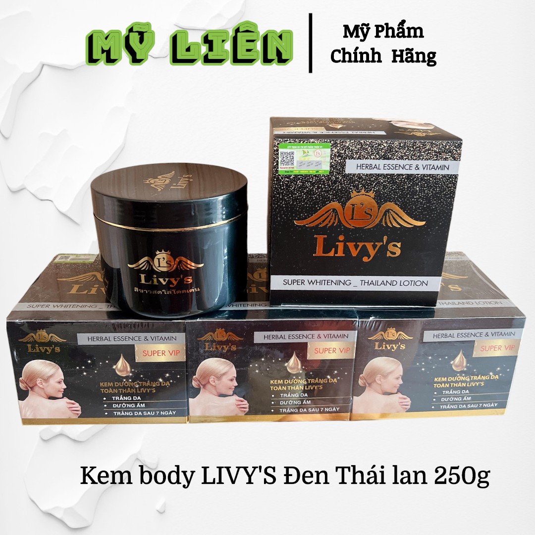 chính hãng có tem- Kem body LIVY'S Đen Thái lan - LIVY BODY