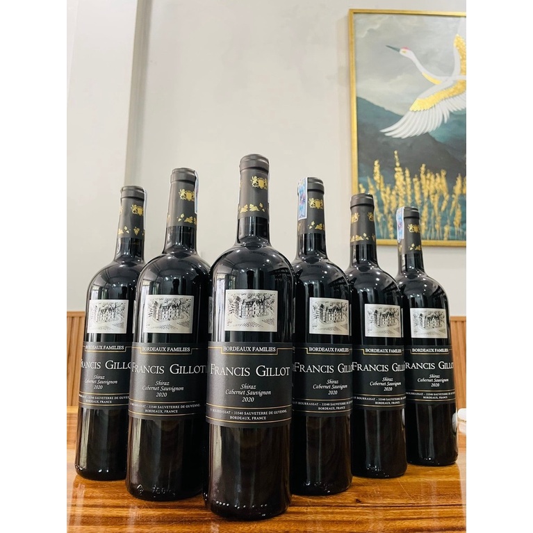 Vang Pháp Francis Gillot Shiraz 75 cl - nước nho