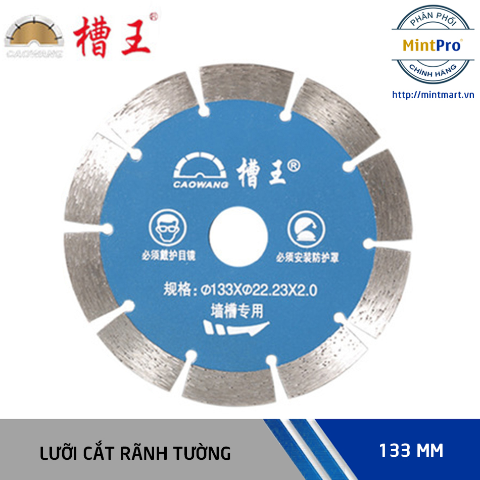 Bộ 10 lưỡi cắt rãnh tường Caowang Ø 133 mm