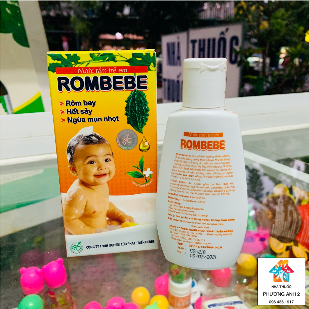 [HCM]Sữa tắm rôm sảy Rombebe