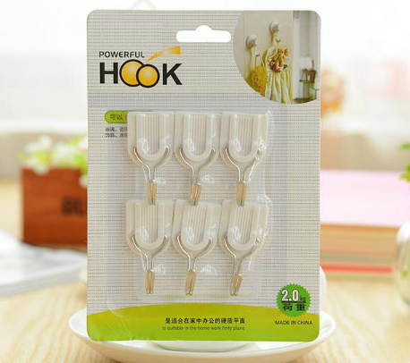 [GIÁ SỈ] Vỉ 6 Móc Dán Tường MOC01 Cho Vật Dụng Nhẹ