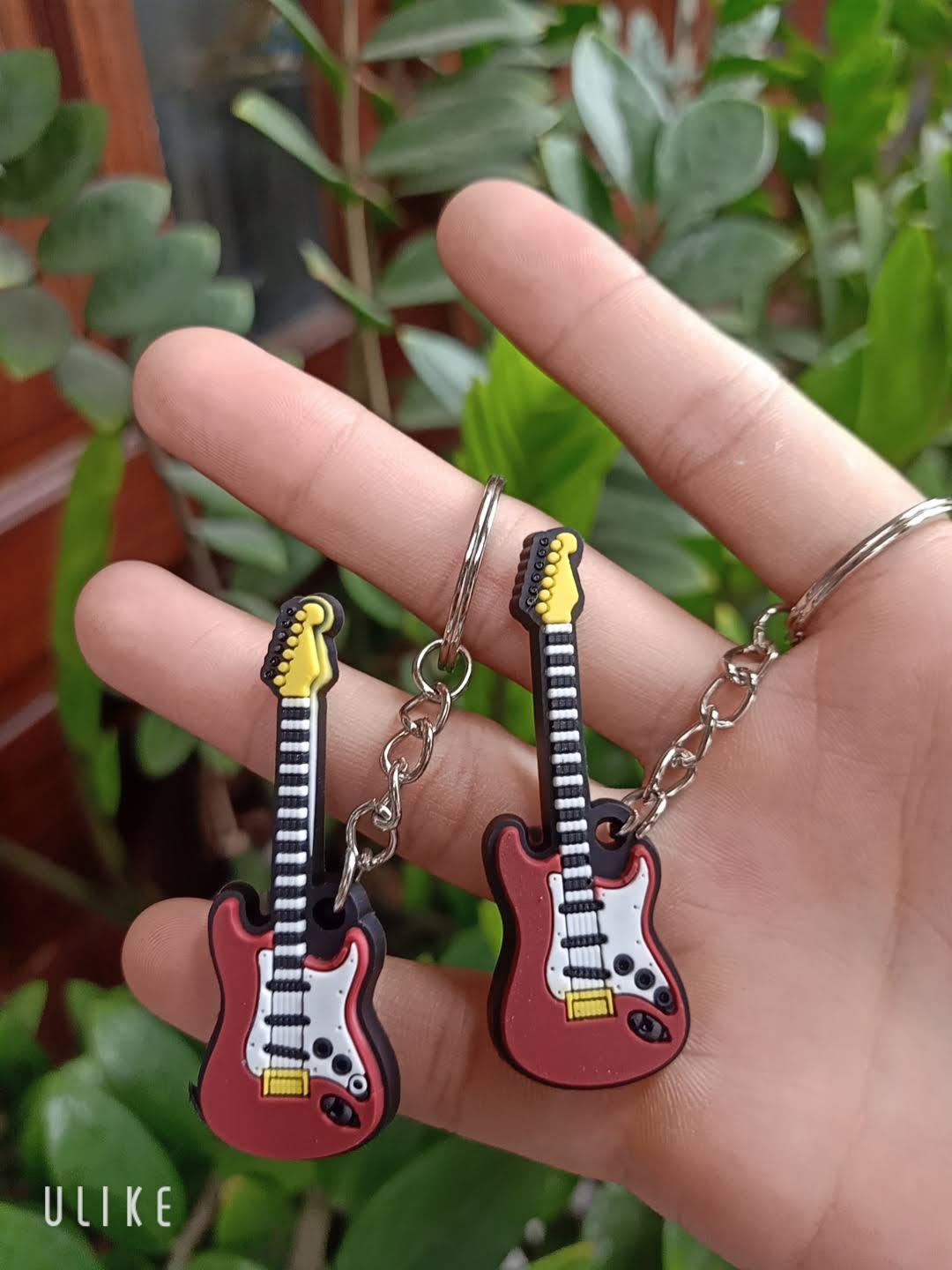 [HCM]Móc khóa hình nhạc cụ đàn guitar điên - thùng - bộ trống MMS hình thật