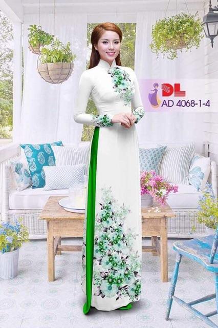[HCM]Vải áo dài in hoa lan