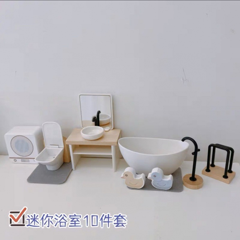 Chơi nhà kiểu nhà biệt thự búp bê nhà trẻ em mini phòng ngủ nhà bếp đồ chơi bằng gỗ cho bé trai và bé gái aliexpress