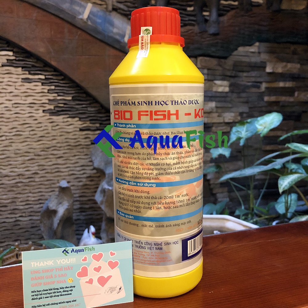 Bio Fish Koi Probiotics 1000ml (Probiotics Trusted for Koi Fish Ponds)