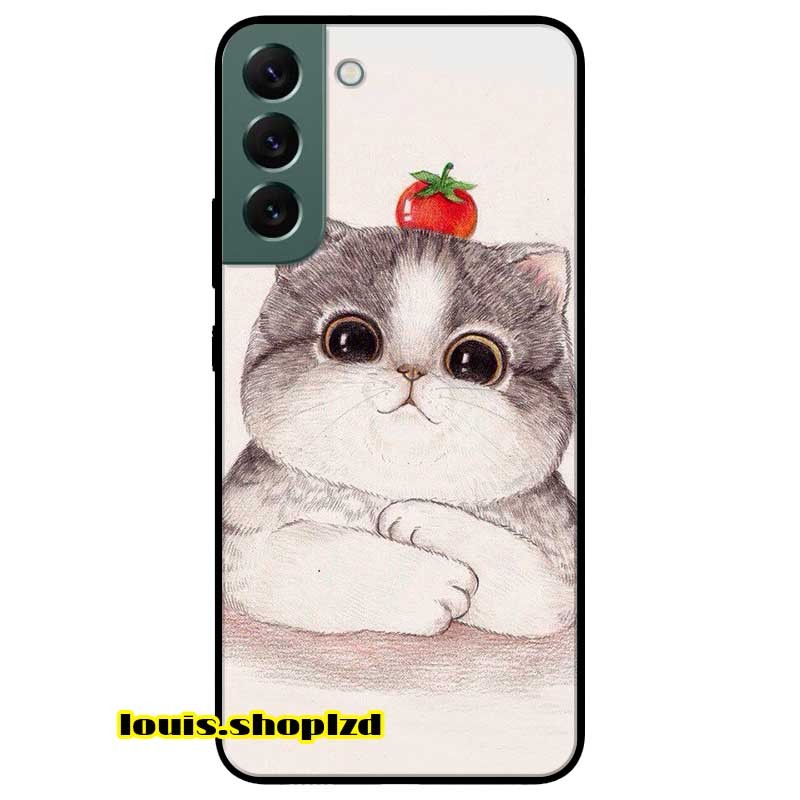 Ốp lưng dành cho samsung s22 plus mẫu mèo và cà