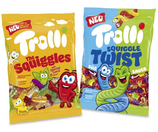 Kẹo dẻo Trolli Squiggles gói 100g