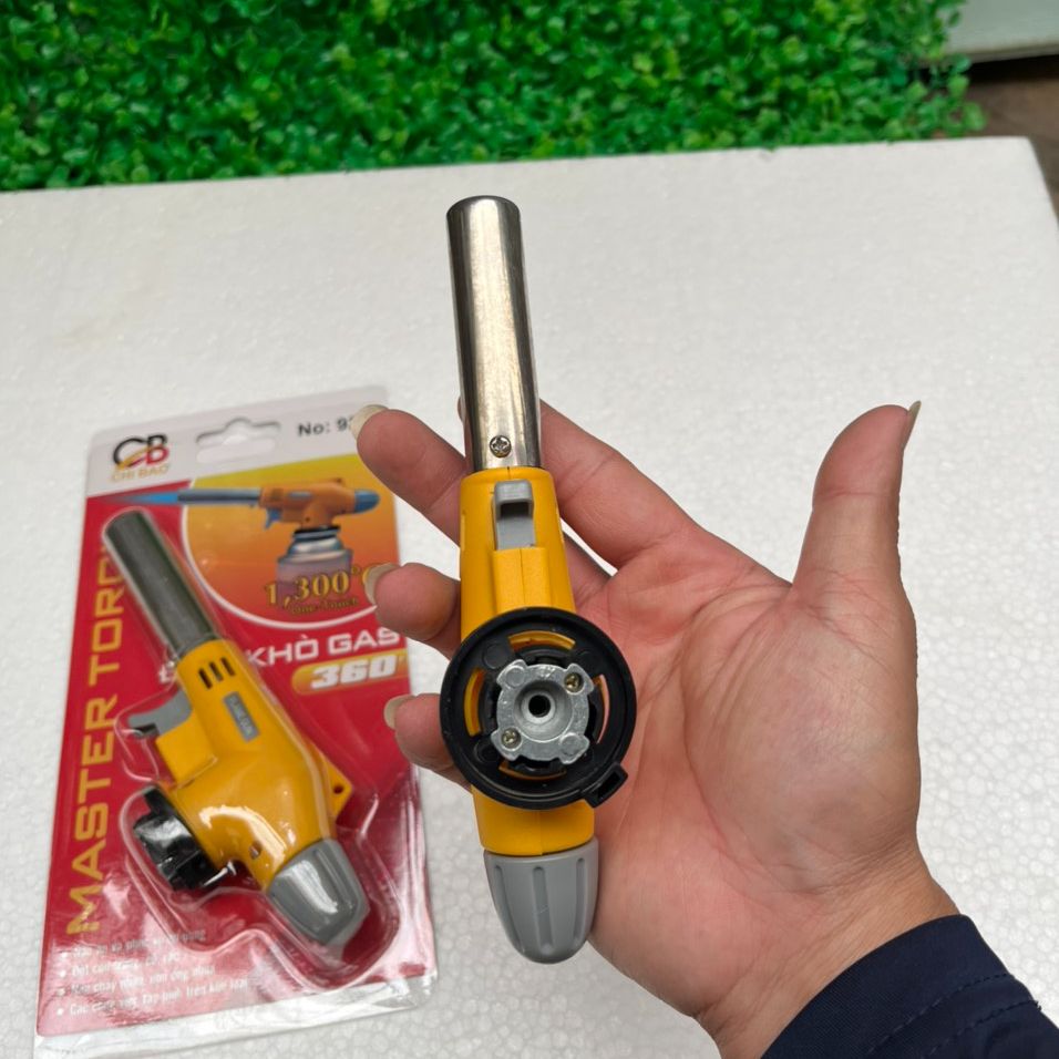 Đầu khò gas mini Đánh Lửa Tự Động - Đầu khò bình gas mini Đánh Lửa Tự Động 920 Vàng-