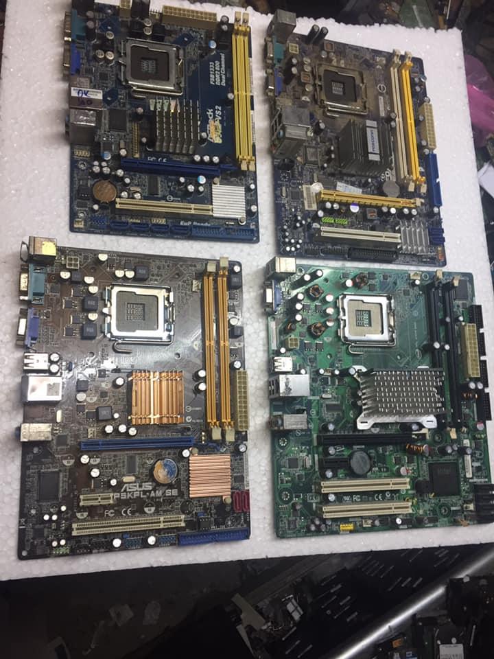 Intel G31 Bảng mạch chủ (Mainboard) Socket 775 for Intel E2xxx/E5xxx/E7xxx/E8xxx nguyên Zin đã test kĩ 1 tháng bảo hành có chặn main