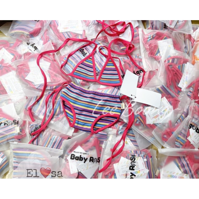 Set bikini/ đồ bơi thổ Cẩm bé gái đến 40kg