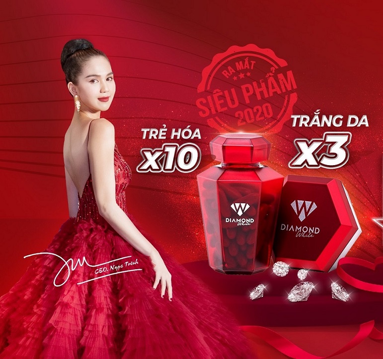 [HÀNG CHÍNH HÃNG] [ngọc trinh] Viên uống trắng da ngọc trinh diamond white