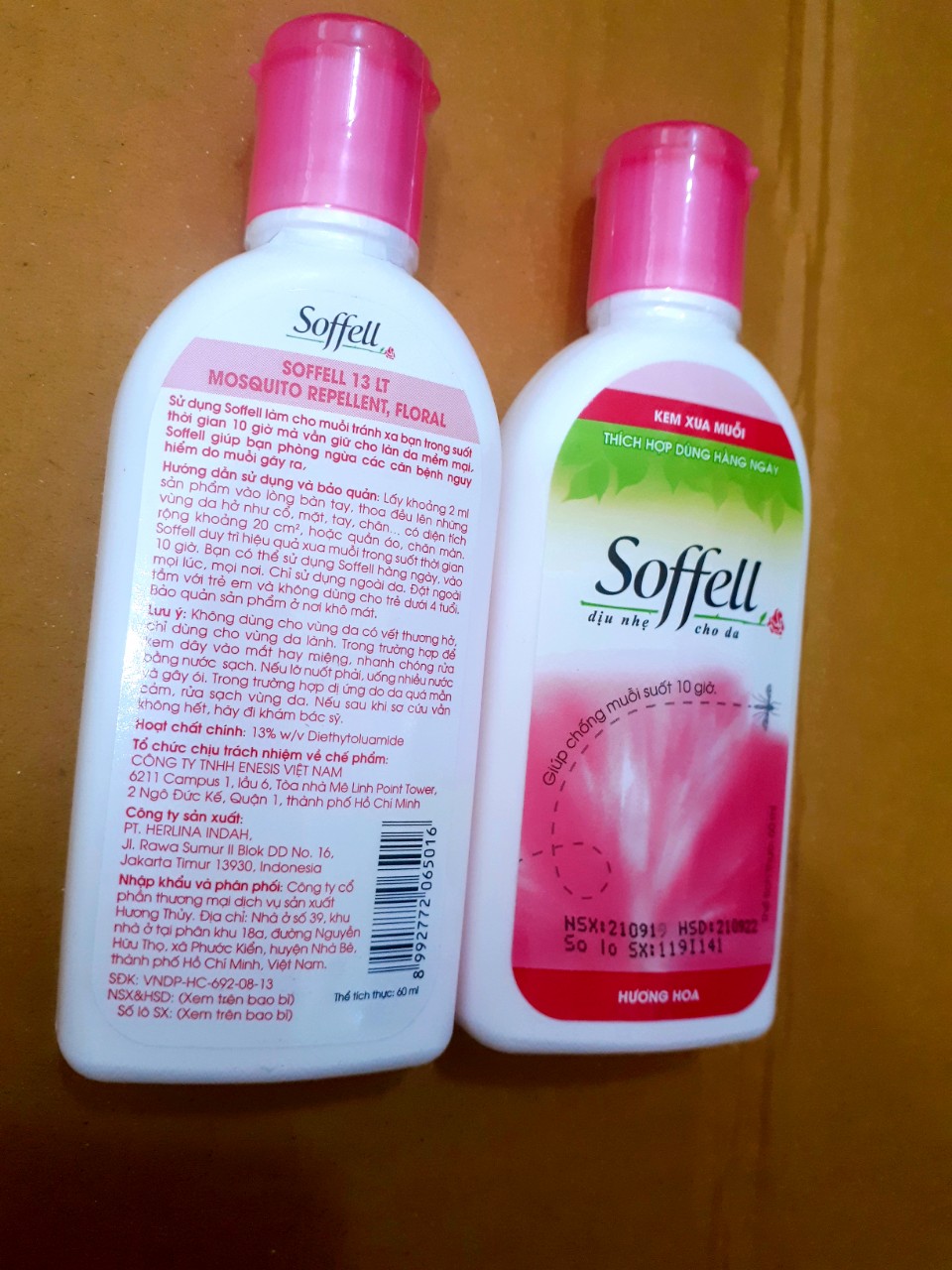 [HCM]Kem chống muỗi SOFFELL chai 60ml