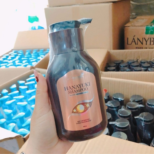 [HCM]Dầu gội Hanayuki Shampoo - chăm sóc tóc làm sạch gàu