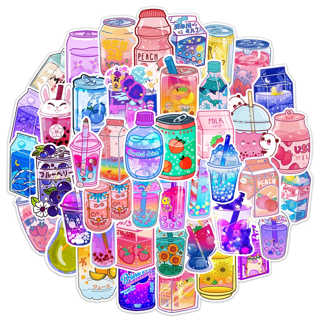 [50 Hình] Hình dán sticker đồ ăn, trà sữa dễ thương