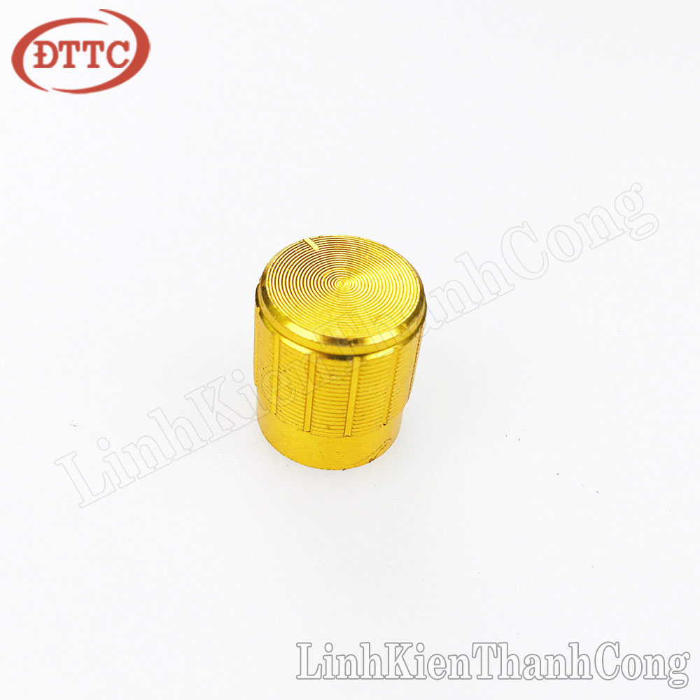 Núm Triết Áp Kim Loại Vàng 15mm