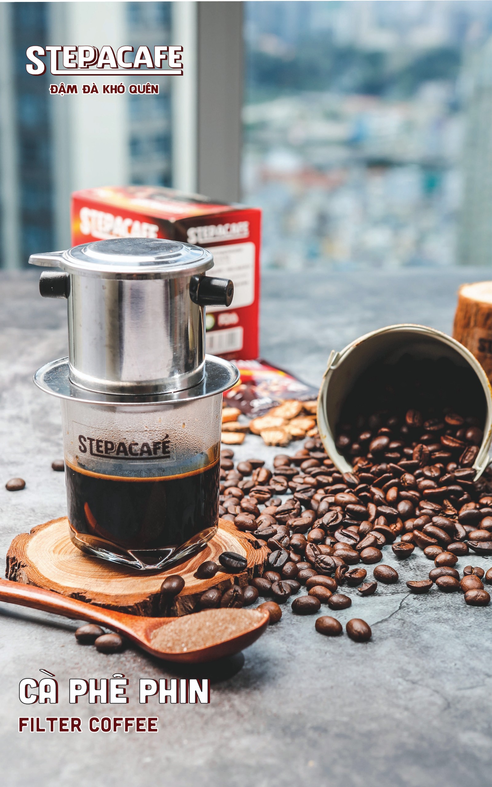 Cà phê Hạt Rang Robusta 500gr - SteppaCafe