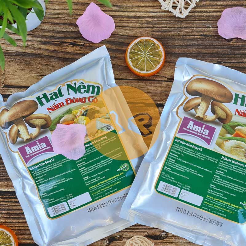 [YENPHUONG.STORE] Hạt nêm chay nấm Đông Cô Amla 450g