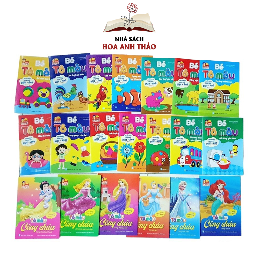 Sách - Bé Tô màu nhiều chủ đề tự chọn