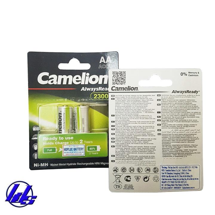 Pin sạc AA Camelion AlwaysReady 2300mAh - Combo 4 viên