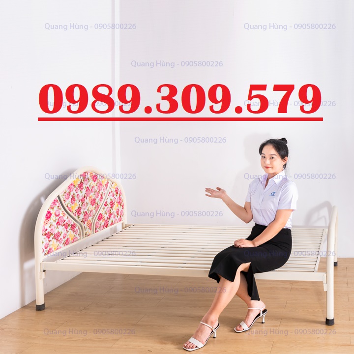 Giường sắt ống tròn cao cấp giá rẻ tại xưởng hcm