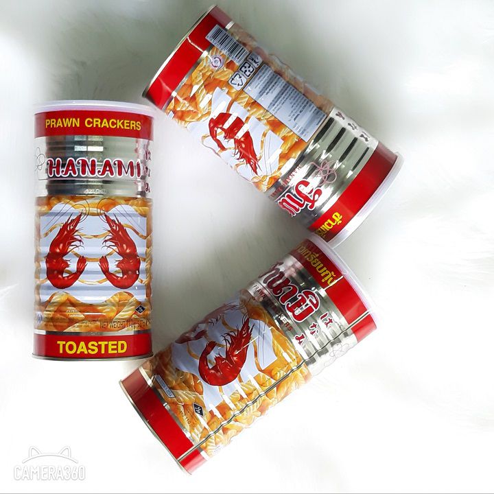 [HCM]Snack Tôm Hanami Thái Lan Lon 110gr