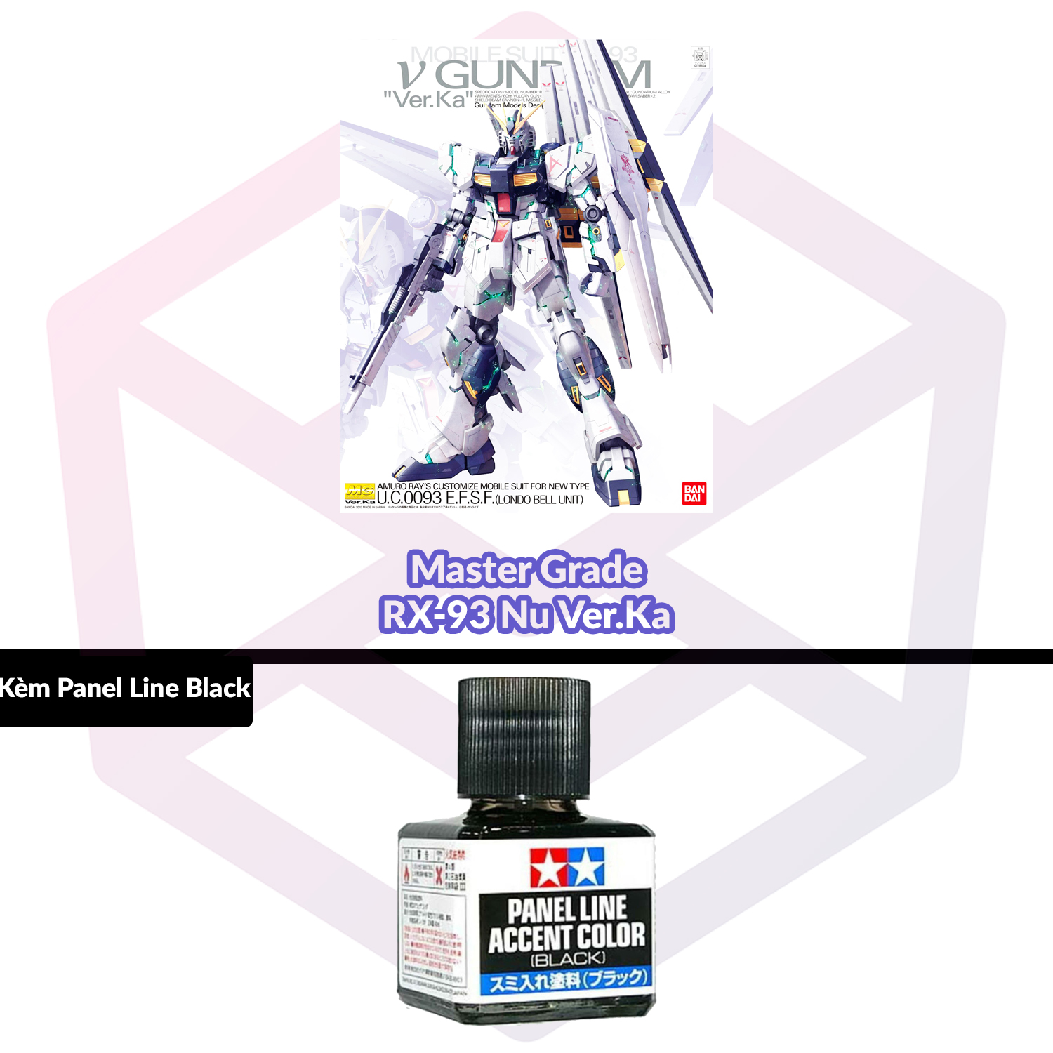 Mô hình lắp ráp bandai master grade rx-93 v gundam ver.ka