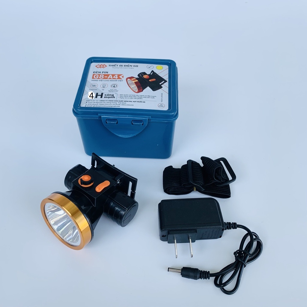 Đèn pin Sạc đội đầu G8-A4 ánh sáng trắng