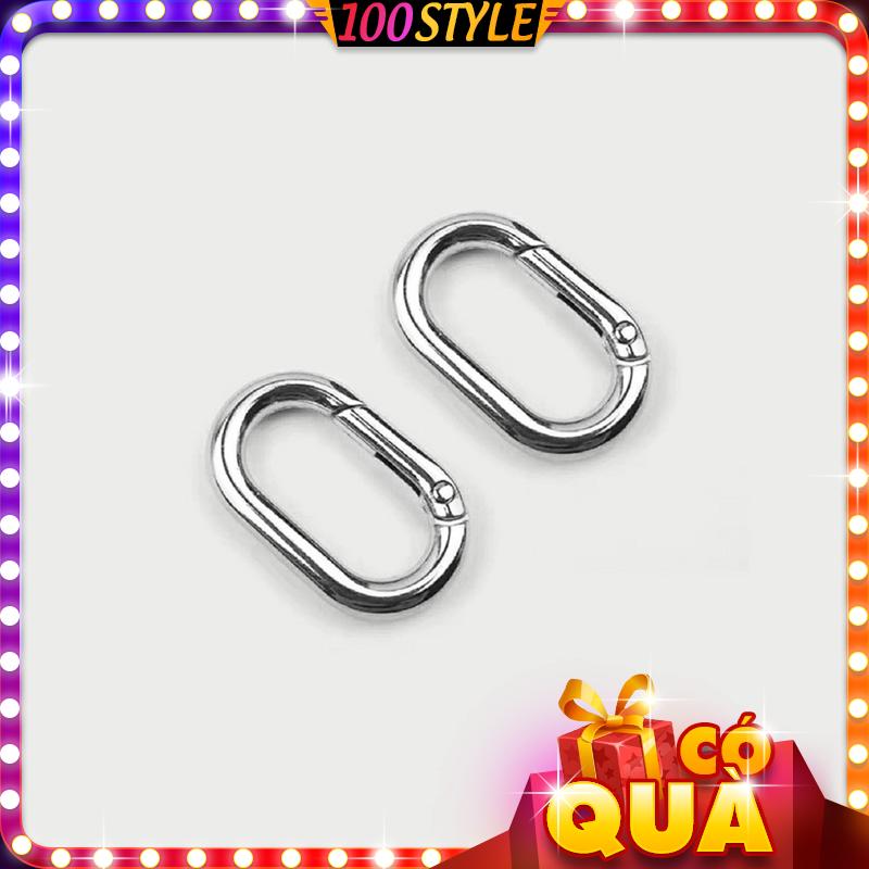 Bộ 2 cái càng cua oval cho dây đeo túi xách - 100style