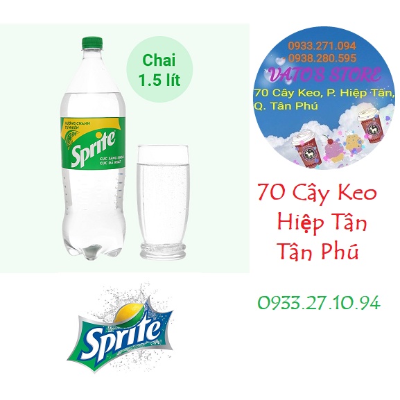 Nước ngọt SPRITE chanh chai 1.5 lít