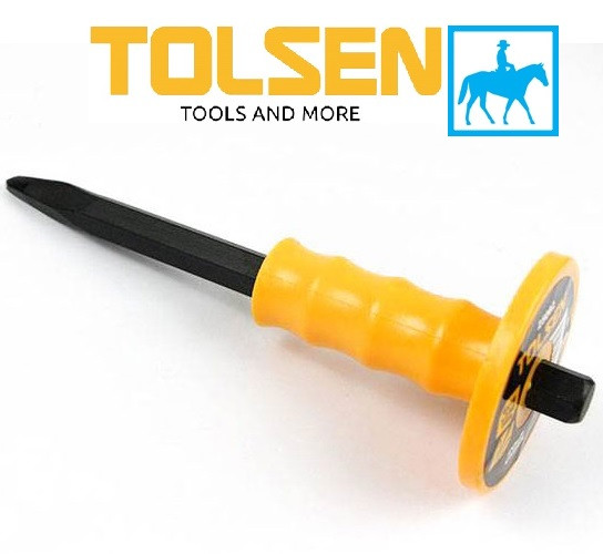 Mũi đục sắt mũi nhọn đục tường bê tông 250mm cold chisel Tolsen 25082