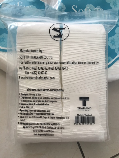 BÔNG TẨY TRANG SOFT TIP (gói 50g)