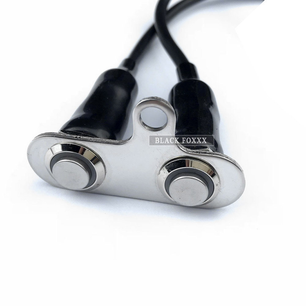 Công Tắc Led 2 Nút On Off Và Passing, Gắn Cùm Xe [ 2 Nút Ngang ]