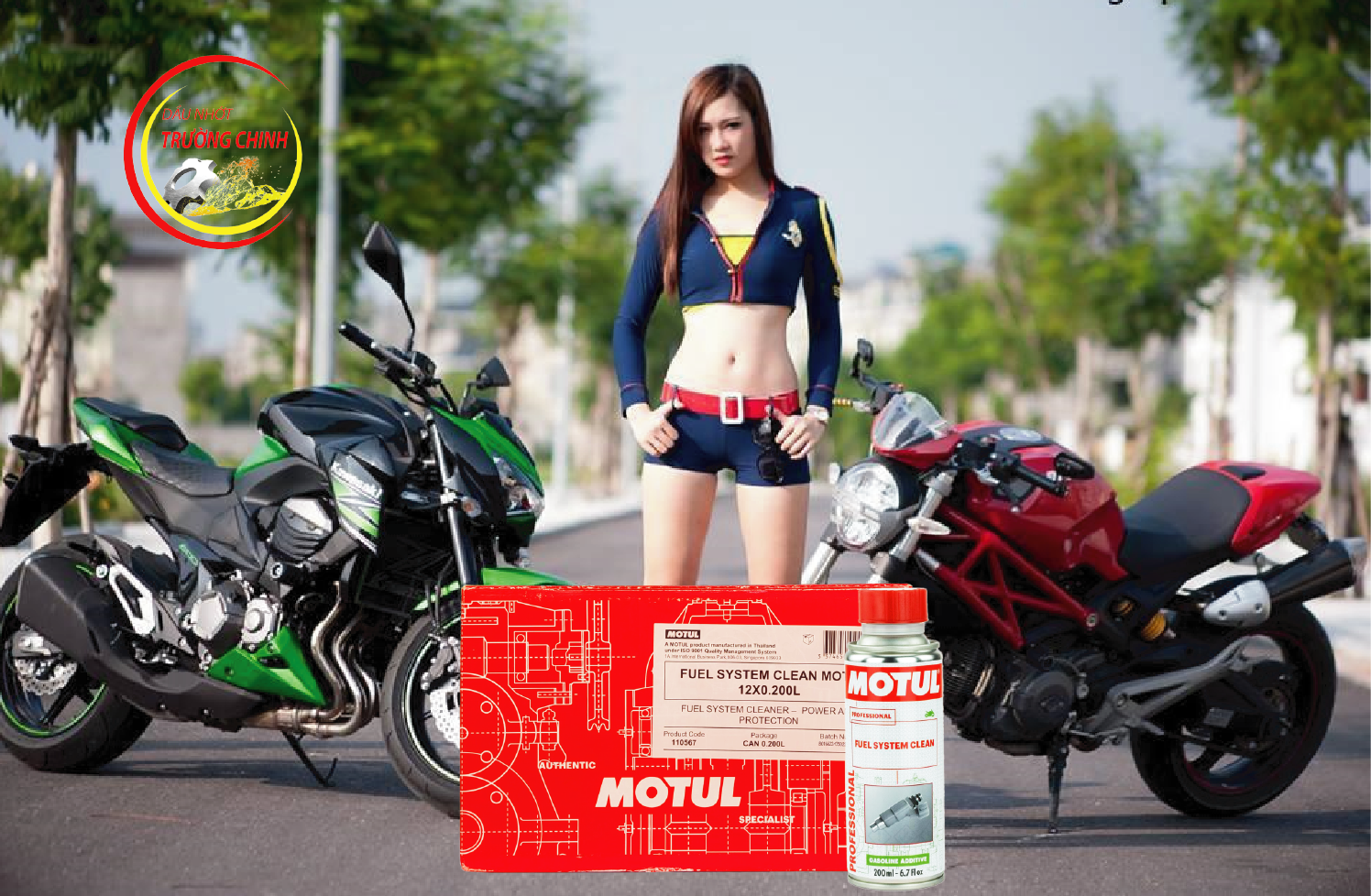 Dung dịch Vệ sinh động cơ Motul Engine Clean Moto 200ML