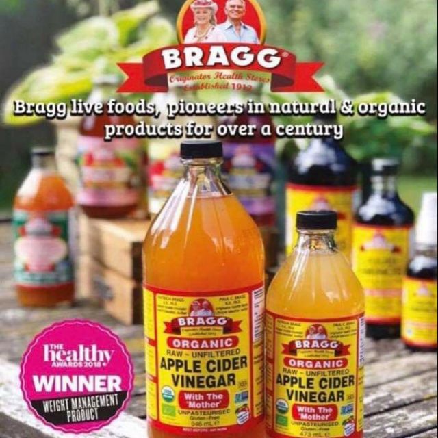 Giấm táo hữu cơ Bragg 946ml