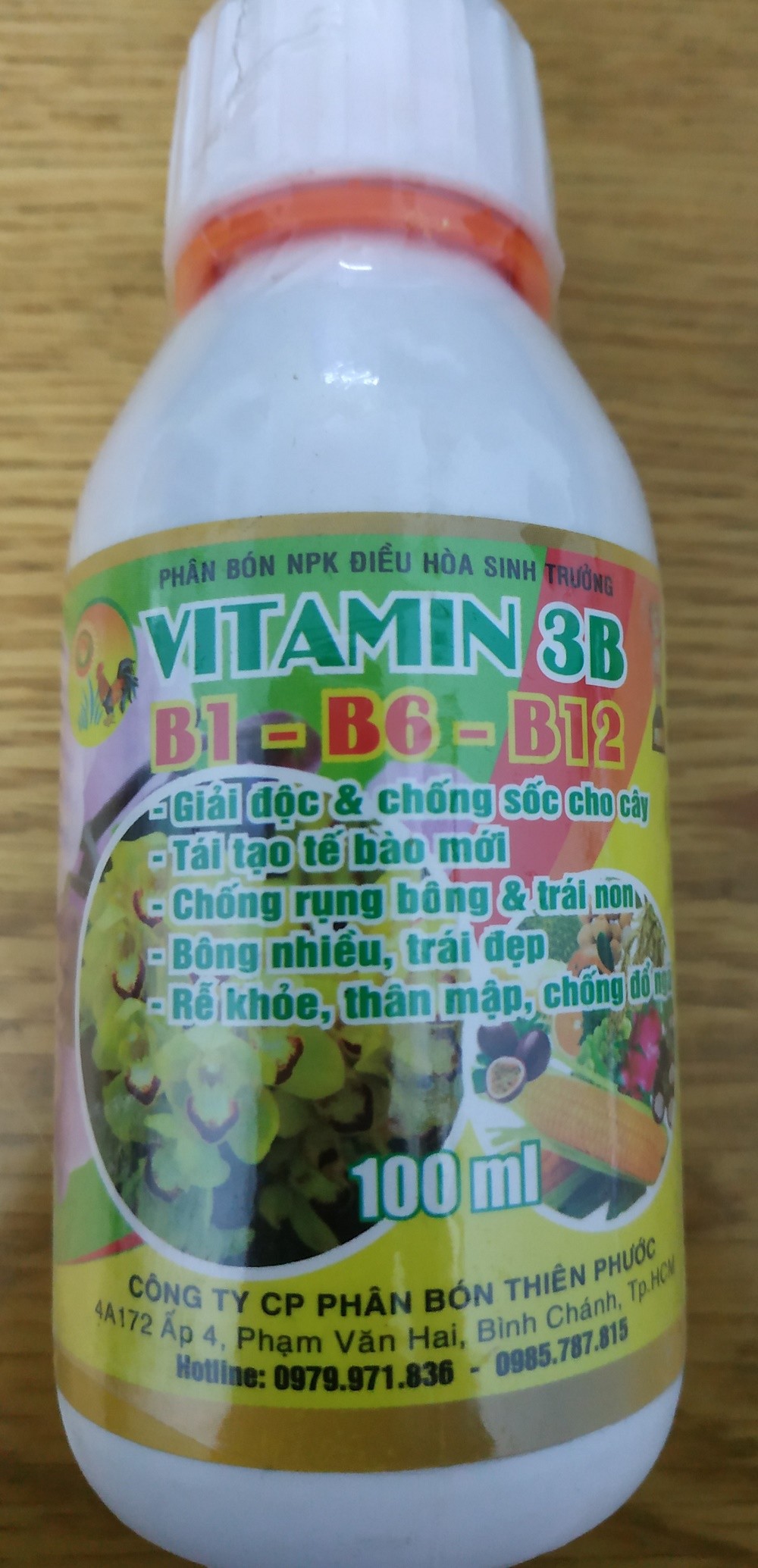 Phân bón NPK  Vitamin 3B - B1+B6+B12 - chai 100 ml