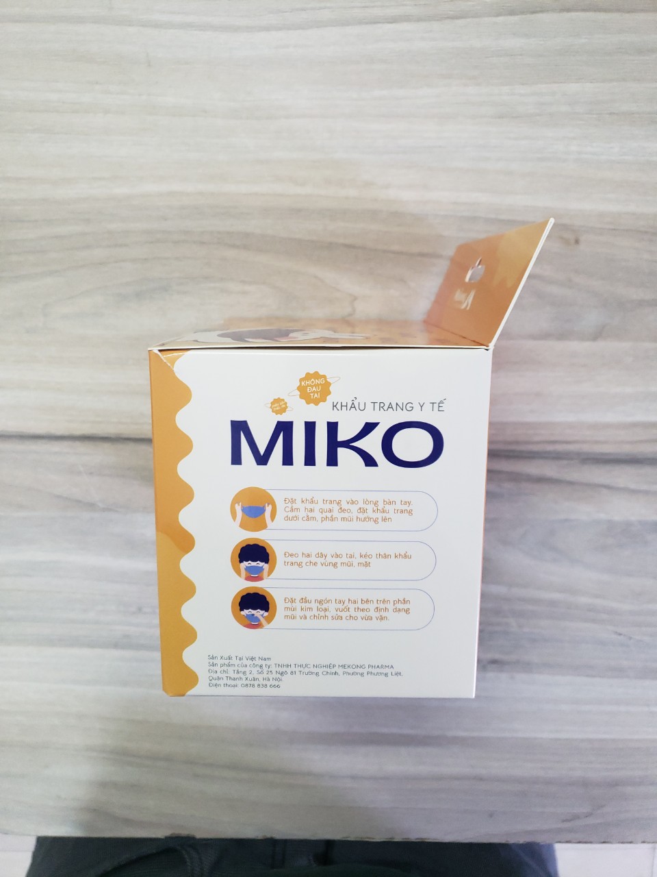 Combo 2 Hộp Khẩu trang y tế trẻ em Miko Họa tiết cao cấp, có dây đeo mềm không đau tai