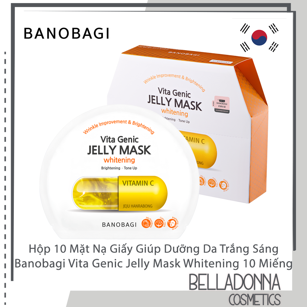 [4 Loại] Hộp 10 Mặt Nạ Giấy Giúp Dưỡng Da Chuyên Sâu Banobagi Vita Genic Jelly Mask 30ml x 10 Miếng
