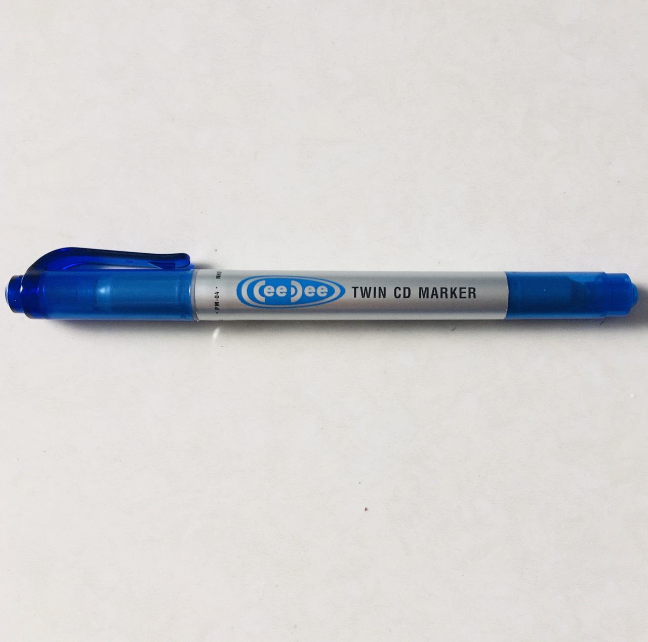 Bút lông dầu PM-04 - xanh - 1 hộp 10 cây