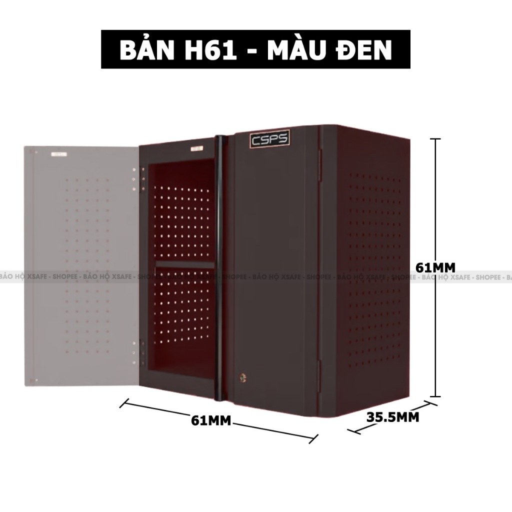 2 door wall tool cabinet CPS, 10 years 2 color selection of static powder coating, total load up to 136kg