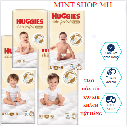 1 Miếng dùng thử Tã Bỉm Quần Huggies skincare mới mỏng 0.2cm size M/L/xl thin and soft size XL 1 miếng