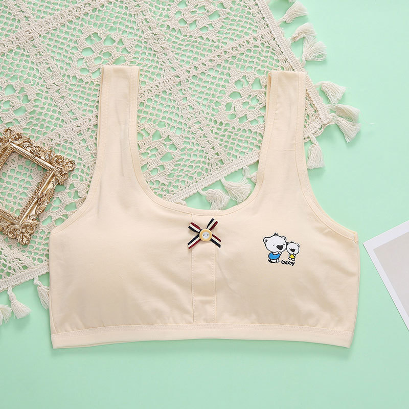 Áo lót bé gái học sinh có lót ngực chất cotton hàng quảng châu cao cấp