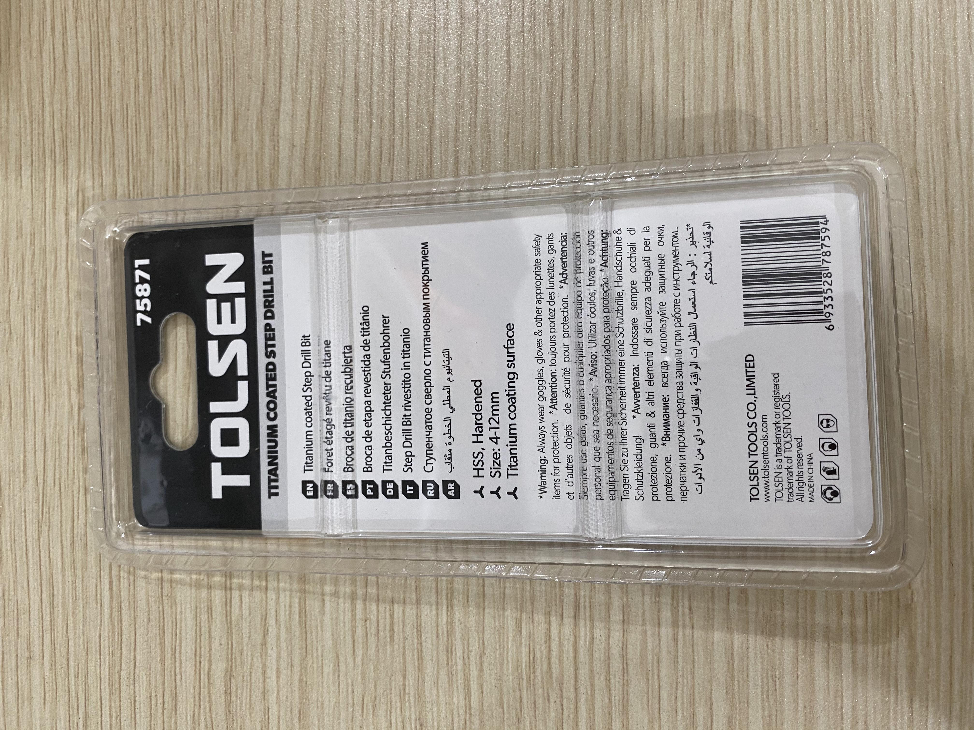 Mũi khoan tháp (4-12mm) phủ TITAN TOLSEN 75871