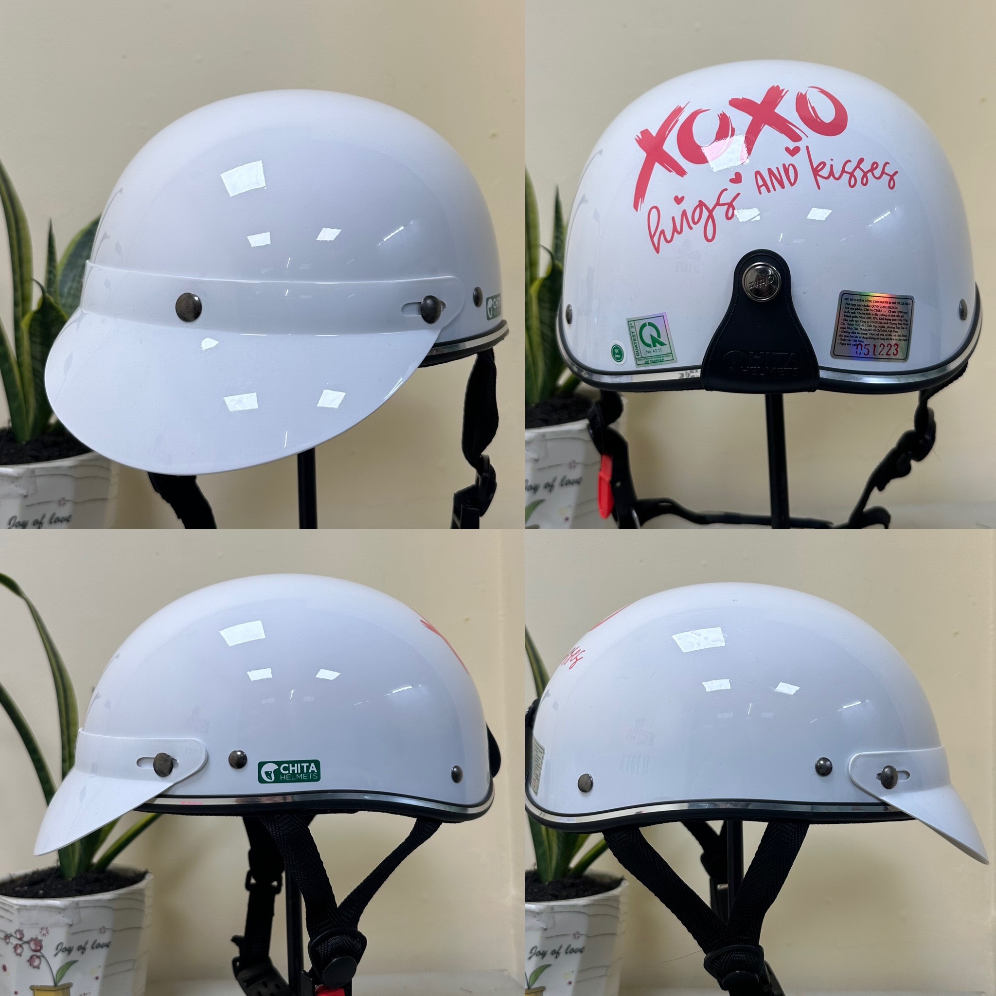 Mũ bảo hiểm Chita CT6B1 tem XO