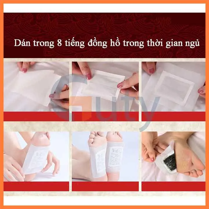 Miếng Dán Chân Ngải Cứu Thải Độc Lão Bắc Kinhc( Hộp 50 miếng ) Cao Dán Thải Độc