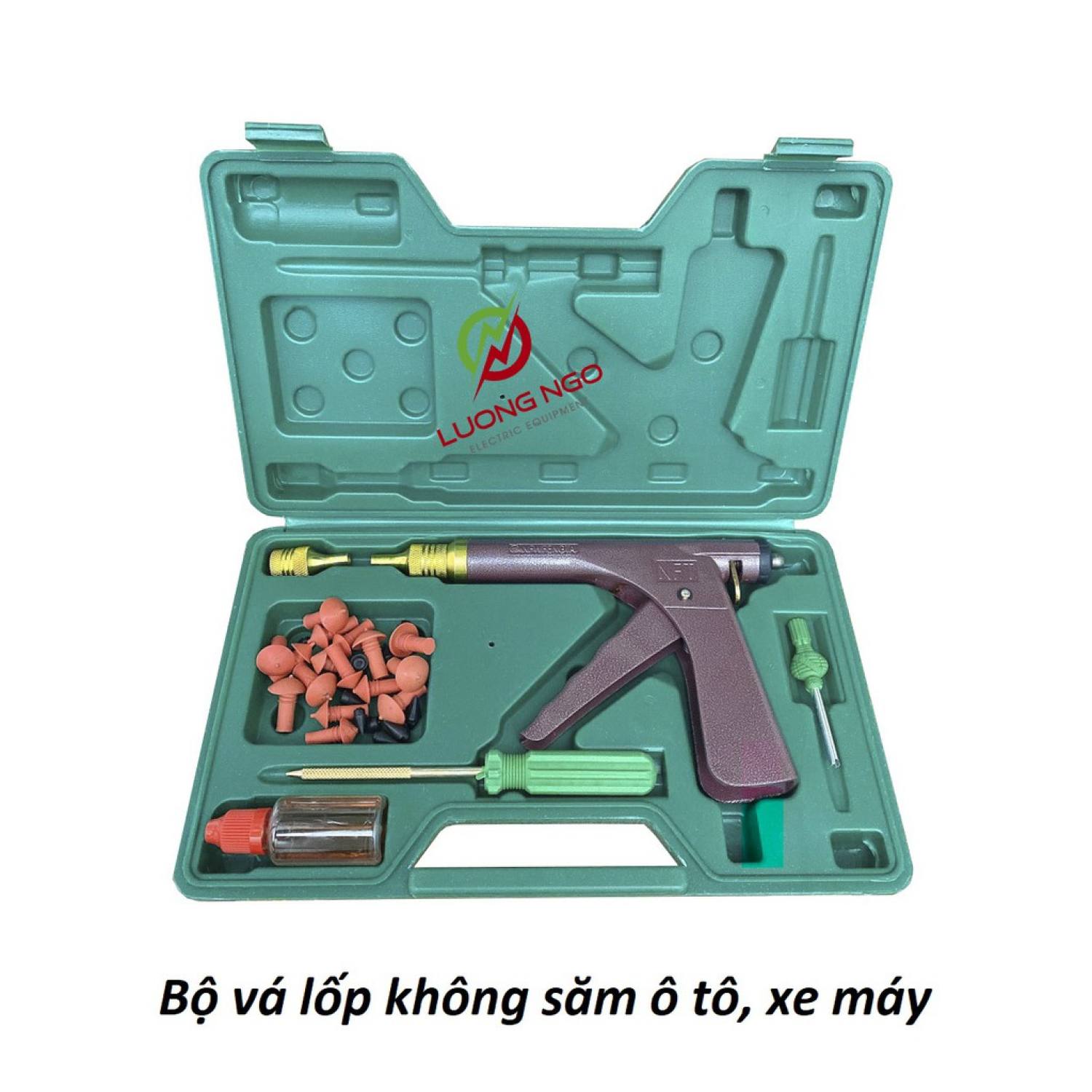 Bộ vá lốp ô tô xe máy không săm tiện dụng - Bộ vá lốp không săm - vá nấm