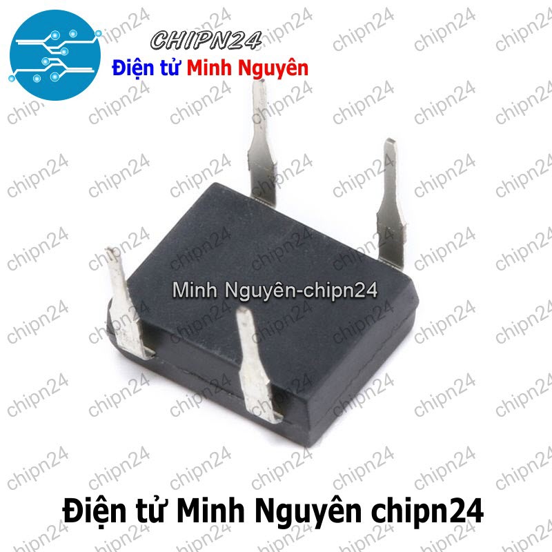 [4 con] (K459) Cầu Diode DB207 DIP-4 2A 700V (2A vuông) - HH001268