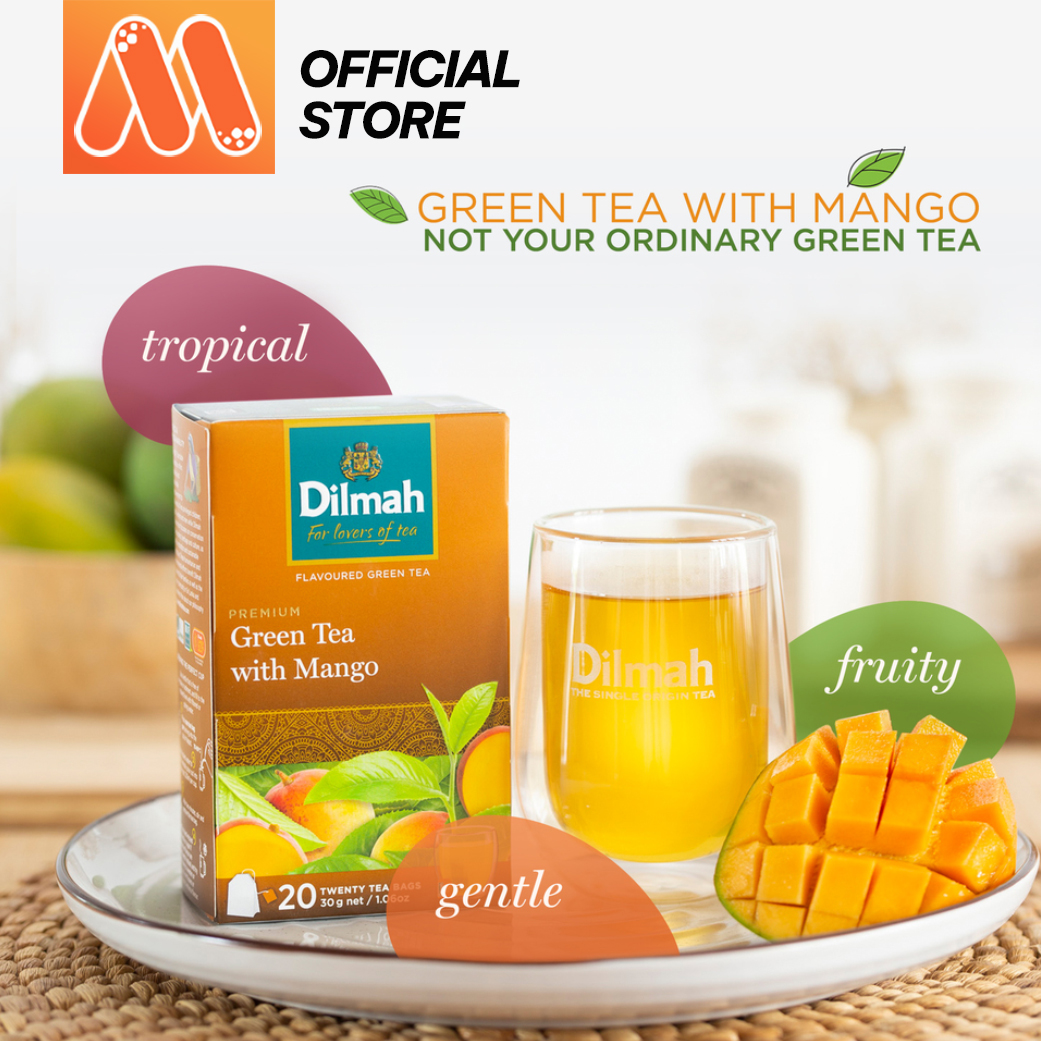 Trà Xanh Dilmah Vị Xoài - Mango 30g (mới)
