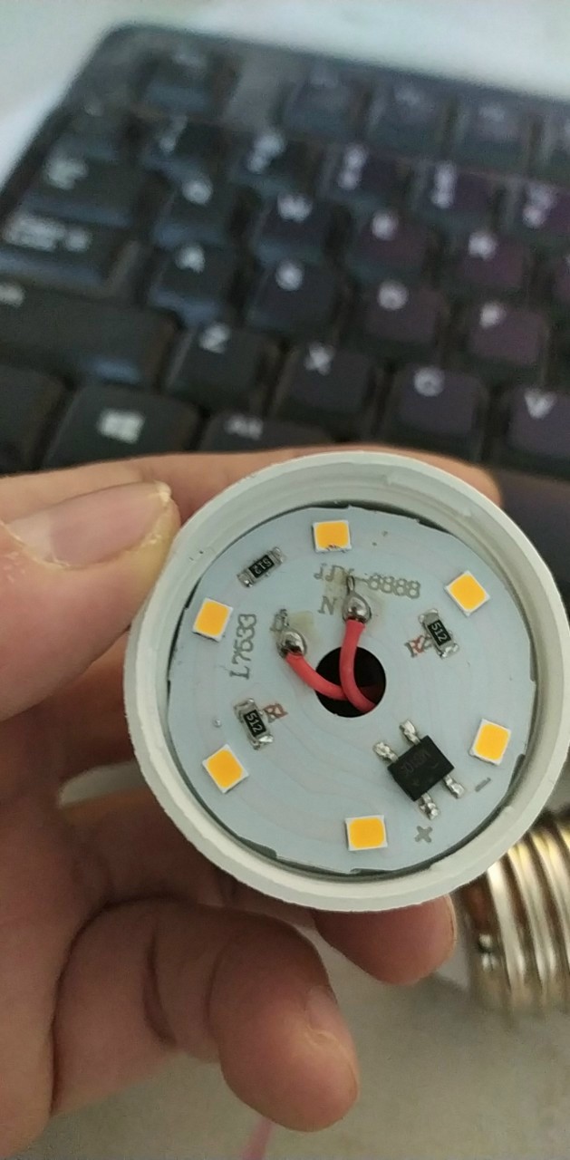 bóng đèn led tron 3w, 5w chống nước